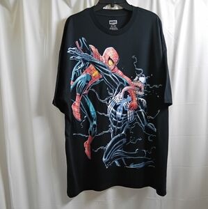 Marvel Black Spider-Man vs Venom T-Shirt